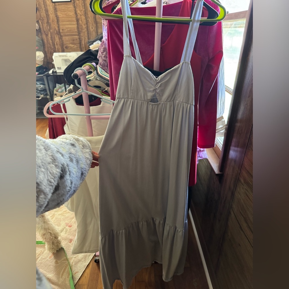 Zara Baby Blue Maxi Dress size small